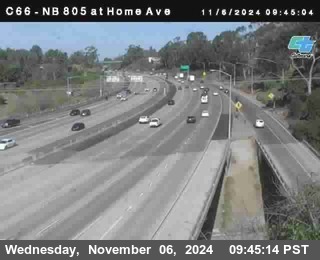 NB 805 at Home Ave (On Ramp)