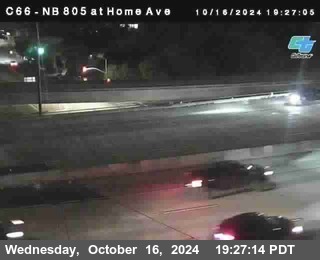 NB 805 at Home Ave (On Ramp)