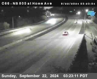 NB 805 at Home Ave (On Ramp)