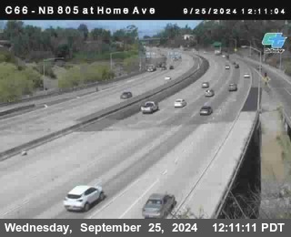 NB 805 at Home Ave (On Ramp)