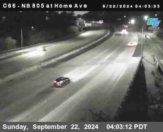 NB 805 at Home Ave (On Ramp)