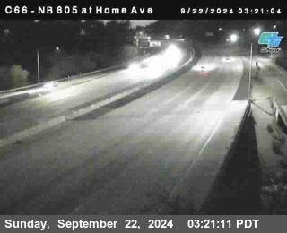 NB 805 at Home Ave (On Ramp)