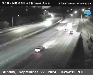 NB 805 at Home Ave (On Ramp)