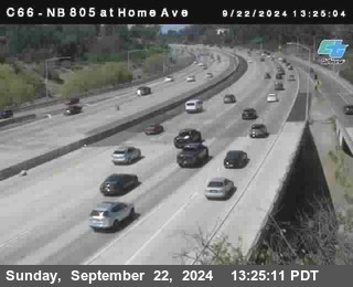 NB 805 at Home Ave (On Ramp)