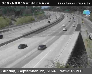 NB 805 at Home Ave (On Ramp)