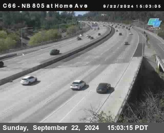 NB 805 at Home Ave (On Ramp)