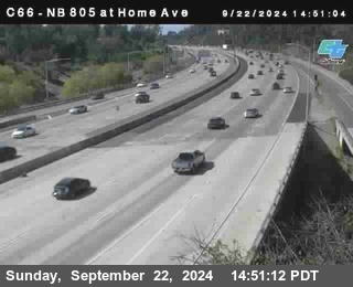 NB 805 at Home Ave (On Ramp)