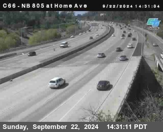 NB 805 at Home Ave (On Ramp)