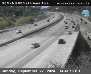 NB 805 at Home Ave (On Ramp)