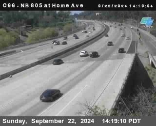 NB 805 at Home Ave (On Ramp)