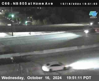 NB 805 at Home Ave (On Ramp)