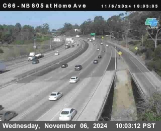 NB 805 at Home Ave (On Ramp)