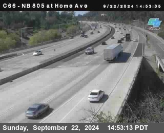 NB 805 at Home Ave (On Ramp)