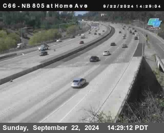 NB 805 at Home Ave (On Ramp)