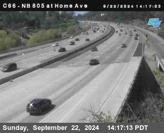 NB 805 at Home Ave (On Ramp)