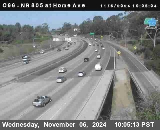 NB 805 at Home Ave (On Ramp)