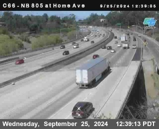 NB 805 at Home Ave (On Ramp)