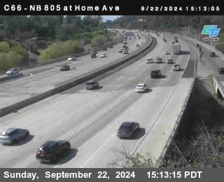 NB 805 at Home Ave (On Ramp)