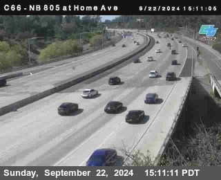 NB 805 at Home Ave (On Ramp)