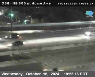 NB 805 at Home Ave (On Ramp)