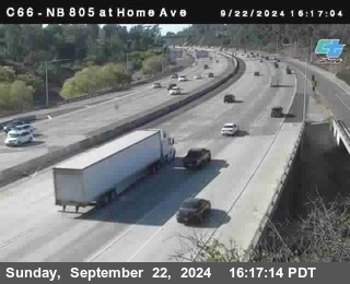 NB 805 at Home Ave (On Ramp)