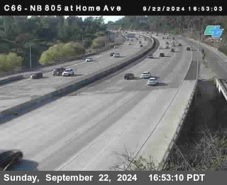 NB 805 at Home Ave (On Ramp)