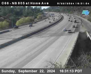 NB 805 at Home Ave (On Ramp)