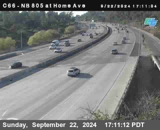 NB 805 at Home Ave (On Ramp)