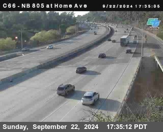 NB 805 at Home Ave (On Ramp)