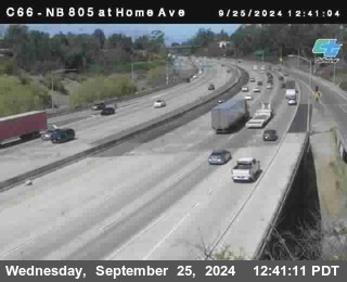 NB 805 at Home Ave (On Ramp)