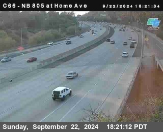 NB 805 at Home Ave (On Ramp)