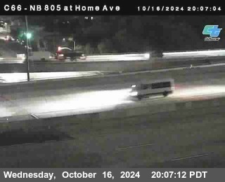 NB 805 at Home Ave (On Ramp)