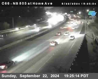 NB 805 at Home Ave (On Ramp)