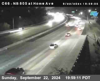 NB 805 at Home Ave (On Ramp)