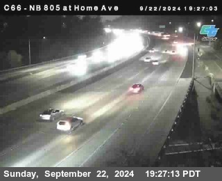 NB 805 at Home Ave (On Ramp)