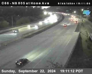 NB 805 at Home Ave (On Ramp)