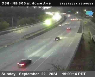 NB 805 at Home Ave (On Ramp)