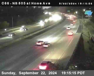 NB 805 at Home Ave (On Ramp)