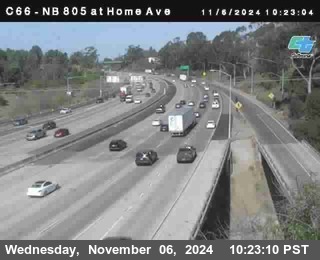 NB 805 at Home Ave (On Ramp)