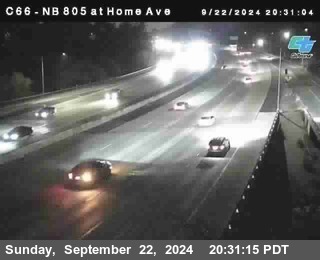 NB 805 at Home Ave (On Ramp)