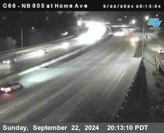 NB 805 at Home Ave (On Ramp)