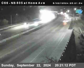 NB 805 at Home Ave (On Ramp)