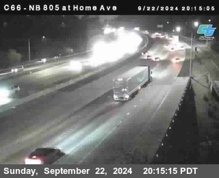 NB 805 at Home Ave (On Ramp)