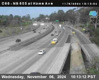 NB 805 at Home Ave (On Ramp)