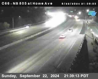 NB 805 at Home Ave (On Ramp)