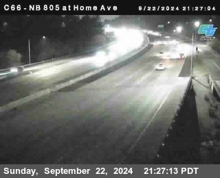 NB 805 at Home Ave (On Ramp)