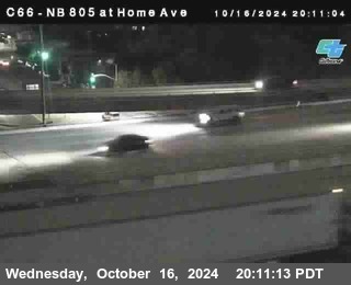 NB 805 at Home Ave (On Ramp)