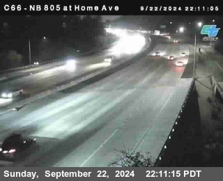 NB 805 at Home Ave (On Ramp)