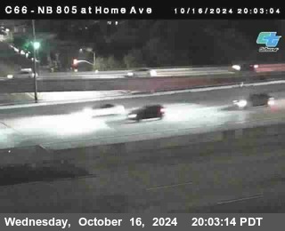 NB 805 at Home Ave (On Ramp)