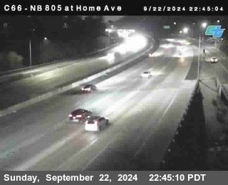 NB 805 at Home Ave (On Ramp)